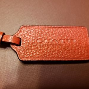 Leather Coach Purse Hang Tag